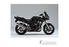 Stickers voor Yamaha FZS600 FAZER 2000 - Zwart • Yamaha OEM Stickers