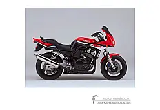 Stickers voor Yamaha FZS600 FAZER 2000 - Rood • Yamaha OEM Stickers