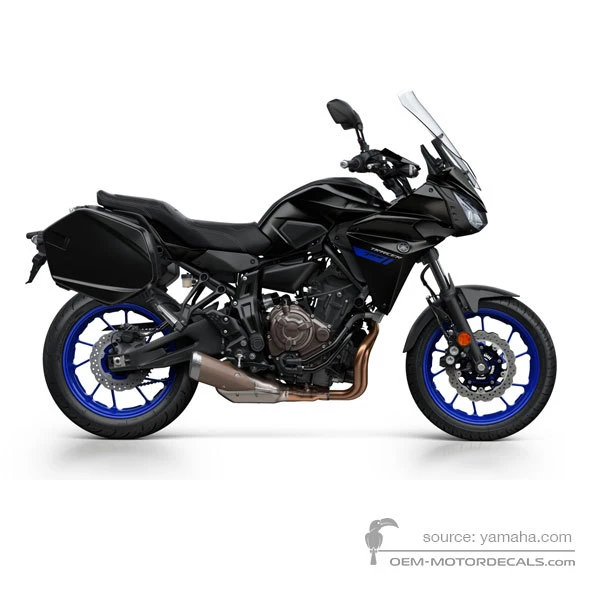 Stickers voor Yamaha TRACER 700 2018 - Zwart • Yamaha OEM Stickers