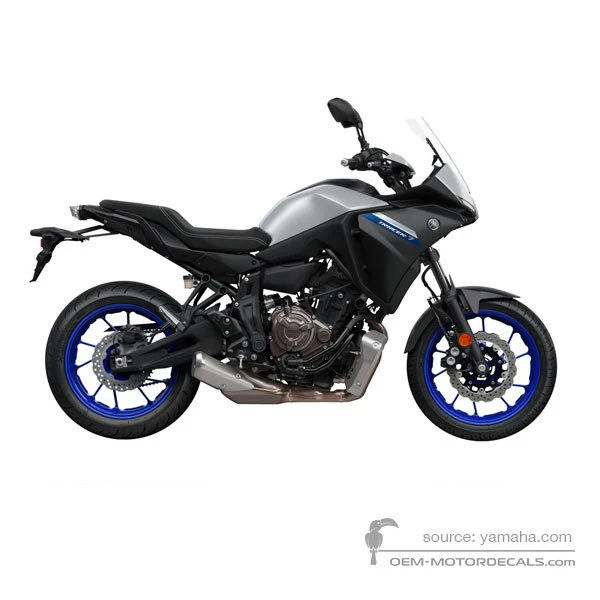 Decals for Yamaha TRACER 700 2021 - Gray • Yamaha OEM Decals