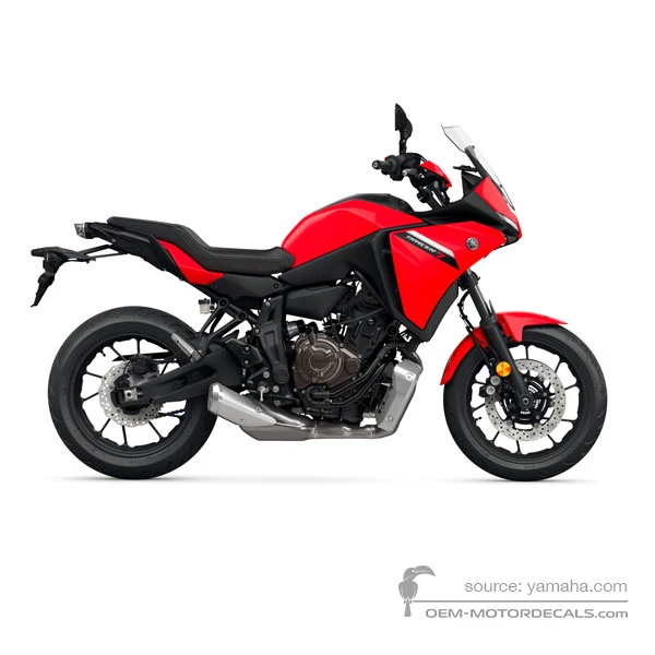 Stickers voor Yamaha TRACER 700 2024 - Rood • Yamaha OEM Stickers