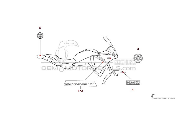 Yamaha TRACER 7 2024 - Rood
