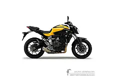 Stickers voor Yamaha MT07 2014 - Geel • Yamaha OEM Stickers