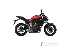 Stickers voor Yamaha MT07 2014 - Rood • Yamaha OEM Stickers