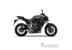 Naklejki do Yamaha MT07 2014 - Ciemnoszary • Yamaha Naklejki OEM