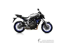 Autocollants pour Yamaha MT07 2015 - Argent • Yamaha Autocollants OEM