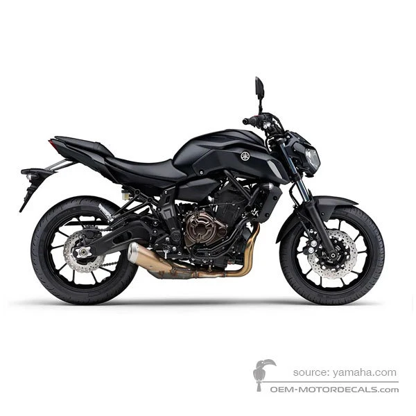 Adesivi per Yamaha MT07 2020 - Nero • Yamaha Adesivi OEM