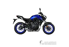 Aufkleber für Yamaha MT07 2021 - Blau • Yamaha OEM-Aufkleber