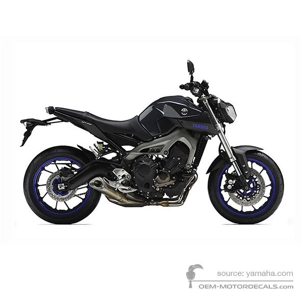 Aufkleber für Yamaha MT09 2014 - Grau • Yamaha OEM-Aufkleber