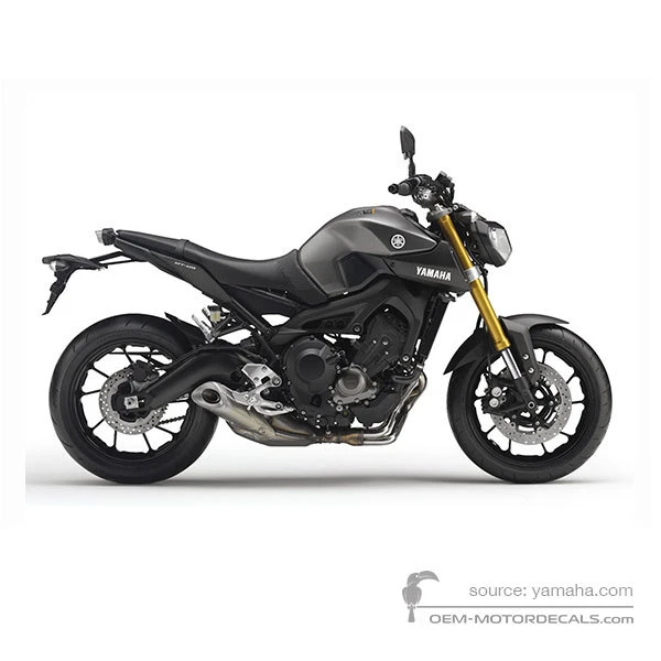 Aufkleber für Yamaha MT09 2014 - Grau • Yamaha OEM-Aufkleber
