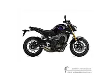 Pegatinas para Yamaha MT09 2014 - Violeta • Yamaha Pegatinas OEM