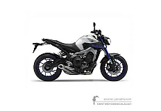 Naklejki do Yamaha MT09 2015 - Srebrny • Yamaha Naklejki OEM