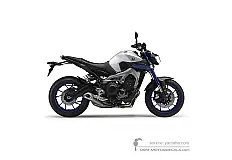 Naklejki do Yamaha MT09 2016 - Srebrny • Yamaha Naklejki OEM