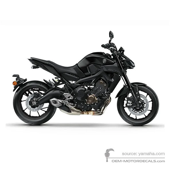 Stickers voor Yamaha MT09 2017 - Grijs • Yamaha OEM Stickers