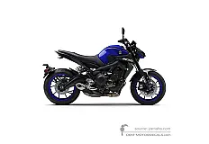 Autocollants pour Yamaha MT09 2018 - Bleu • Yamaha Autocollants OEM