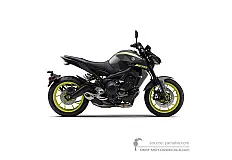 Stickers voor Yamaha MT09 2018 - Grijs • Yamaha OEM Stickers