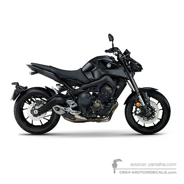 Aufkleber für Yamaha MT09 2020 - Grau • Yamaha OEM-Aufkleber
