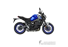 Decals for Yamaha MT09 2021 - Blue • Yamaha OEM Decals