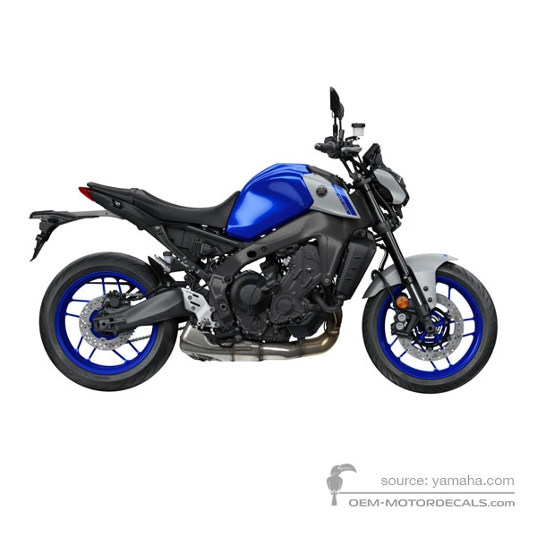 Adesivi per Yamaha MT09 2021 - Blu • Yamaha Adesivi OEM