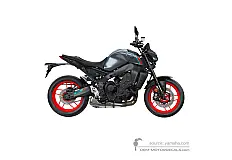 Autocollants pour Yamaha MT09 2021 - Gris foncé • Yamaha Autocollants OEM