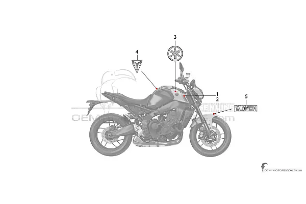 Yamaha MT09 2021 - Blue