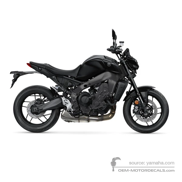 Naklejki do Yamaha MT09 2022 - Dark gray • Yamaha Naklejki OEM