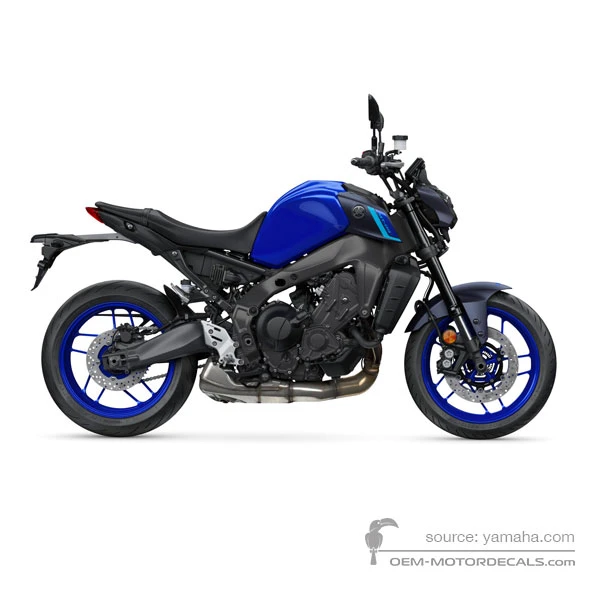 Adesivi per Yamaha MT09 2023 - Blu • Yamaha Adesivi OEM