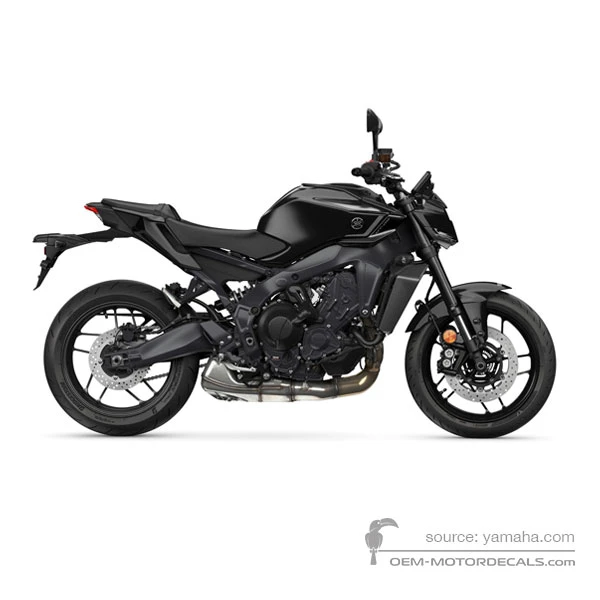 Decals for Yamaha MT09 2024 - Dark gray • Yamaha OEM Decals