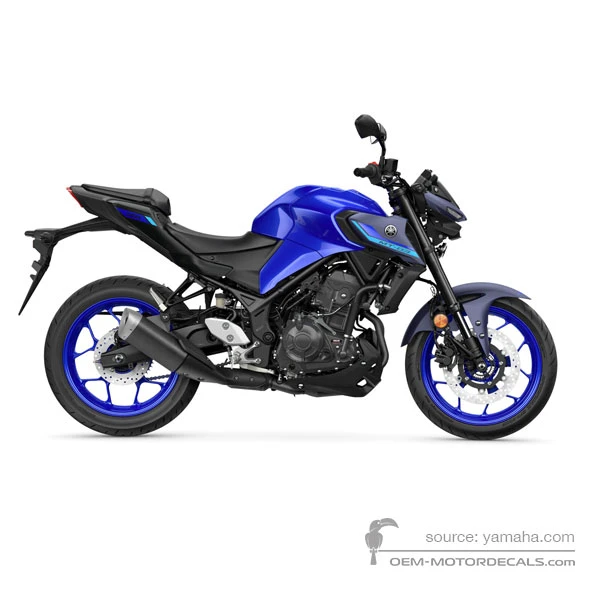 Pegatinas para Yamaha MT-03 2025 - Azul • Yamaha Pegatinas OEM