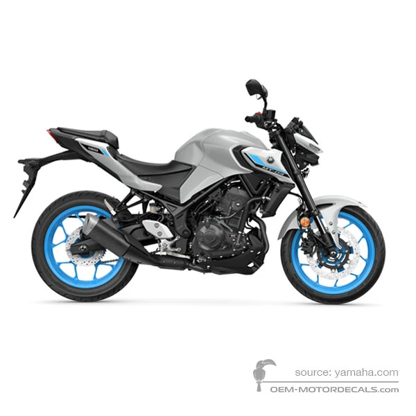 Aufkleber für Yamaha MT-03 2025 - Grau • Yamaha OEM-Aufkleber