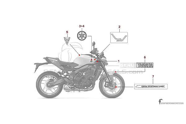Yamaha MT-09 2025 - Gray