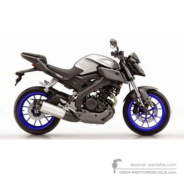 Stickers voor Yamaha MT-125 2015 - Wit • Yamaha OEM Stickers