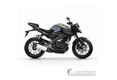 Aufkleber für Yamaha MT-125 2016 - Grau • Yamaha OEM-Aufkleber