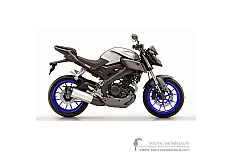 Aufkleber für Yamaha MT-125 2016 - Weiss • Yamaha OEM-Aufkleber