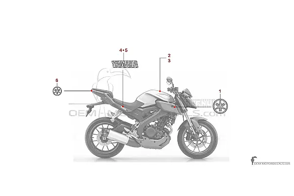 Yamaha MT-125 2016 - Weiss