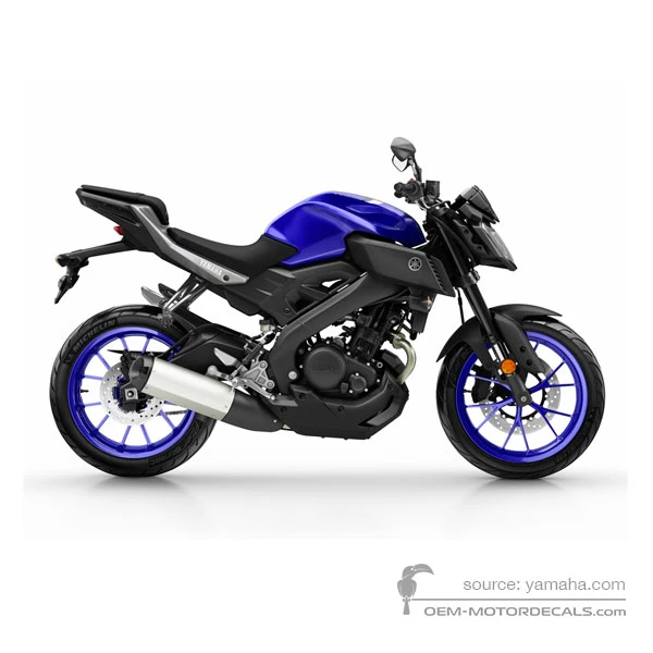 Aufkleber für Yamaha MT-125 2017 - Blau • Yamaha OEM-Aufkleber