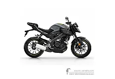 Decals for Yamaha MT-125 2017 - Gray • Yamaha OEM Decals