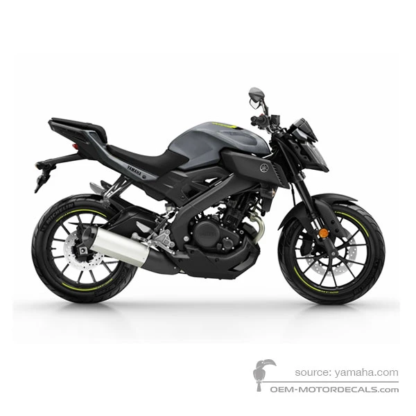 Decals for Yamaha MT-125 2017 - Gray • Yamaha OEM Decals