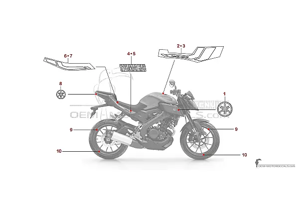 Yamaha MT-125 2017 - Gray