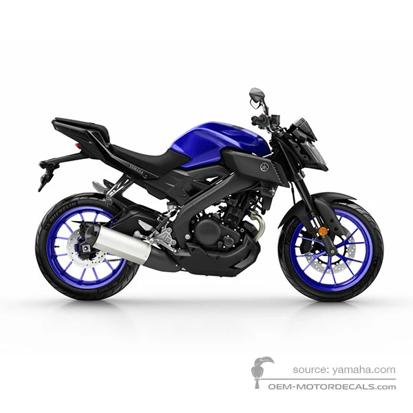 Adesivi per Yamaha MT-125 2019 - Blu • Yamaha Adesivi OEM