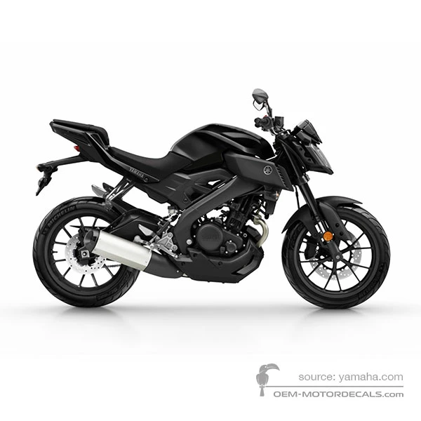 Decals for Yamaha MT-125 2019 - Dark gray • Yamaha OEM Decals