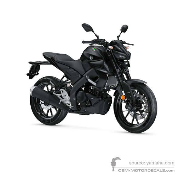 Stickers voor Yamaha MT-125 2020 - Donkergrijs • Yamaha OEM Stickers