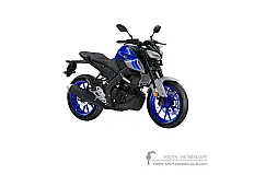 Stickers voor Yamaha MT125 2021 - Blauw • Yamaha OEM Stickers