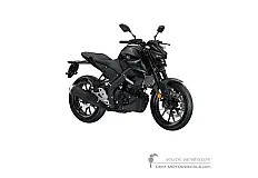 Aufkleber für Yamaha MT125 2021 - Dunkelgrau • Yamaha OEM-Aufkleber