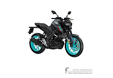 Adesivi per Yamaha MT125 2022 - Grigio scuro • Yamaha Adesivi OEM
