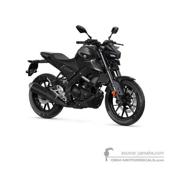 Aufkleber für Yamaha MT125 2025 - Dunkelgrau • Yamaha OEM-Aufkleber