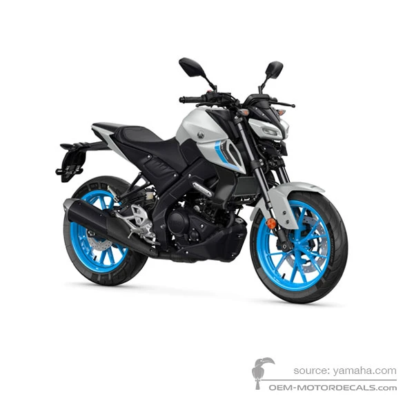 Aufkleber für Yamaha MT125 2025 - Grau • Yamaha OEM-Aufkleber