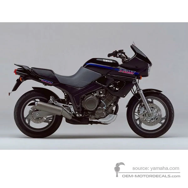 Adesivi per Yamaha TDM850 1992 - Nero • Yamaha Adesivi OEM