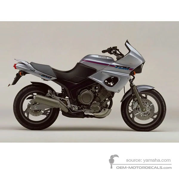 Decals for Yamaha TDM850 1992 - Silver • Yamaha OEM Decals
