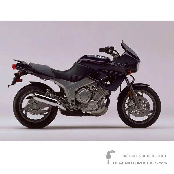 Naklejki do Yamaha TDM850 1993 - Fioletowy • Yamaha Naklejki OEM